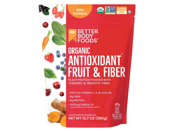 BetterBody Foods Organic Antioxidant Fruit and Fiber Superfood Blend, 12.7 Ounce, Powder