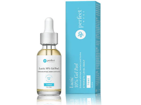 Lactic 10% Gel Peel Enhanced with kojic, bearberry, and licorice - pH 3.5+, By Perfect Image